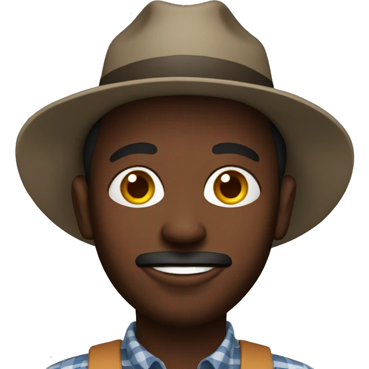 Black farmer  emoji