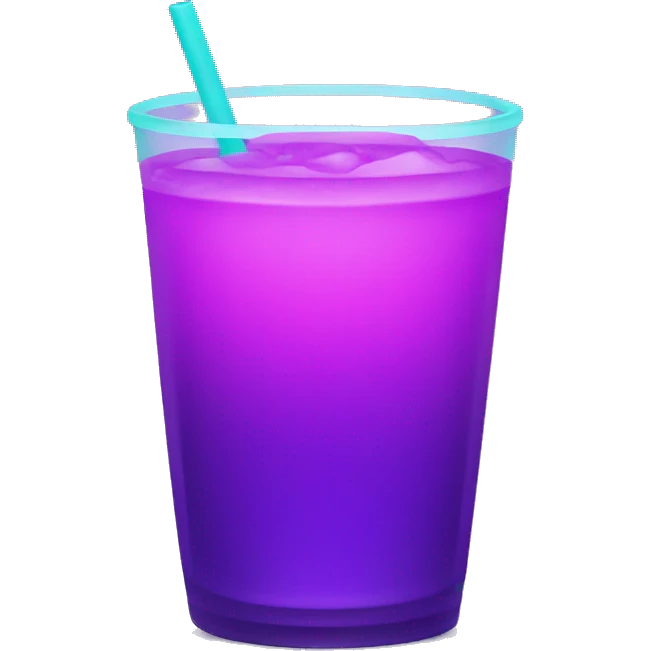 Neon purple drink  emoji