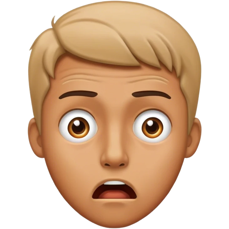 A man shocked  emoji