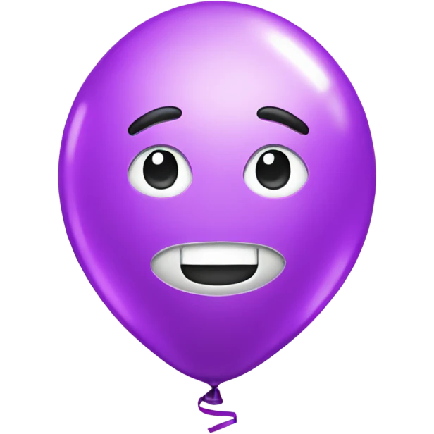 Foil balloon emoji