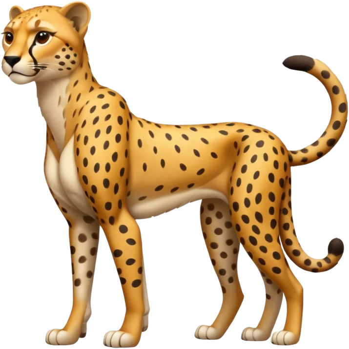 High resolution of a full body cheetah emoji