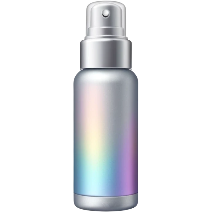 Emoji of a body highlighter spray. It is a small cylindrical bottle. emoji