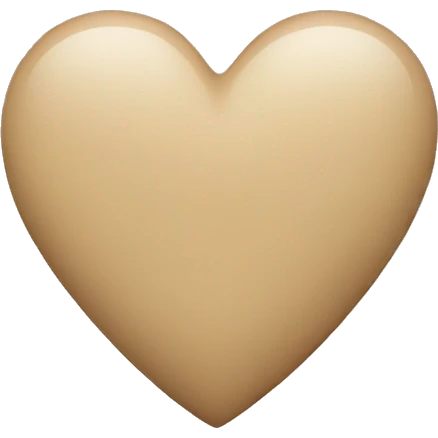 beige heart emoji
