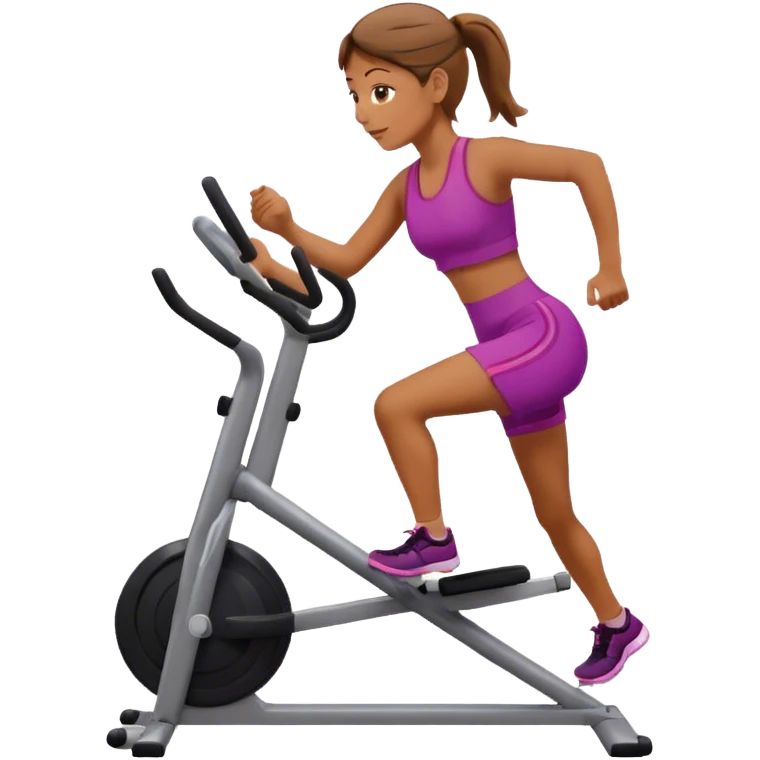 mujer haciendo deporte emoji