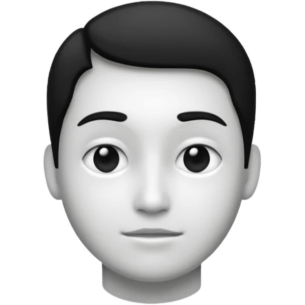 balck and white photosession emoji