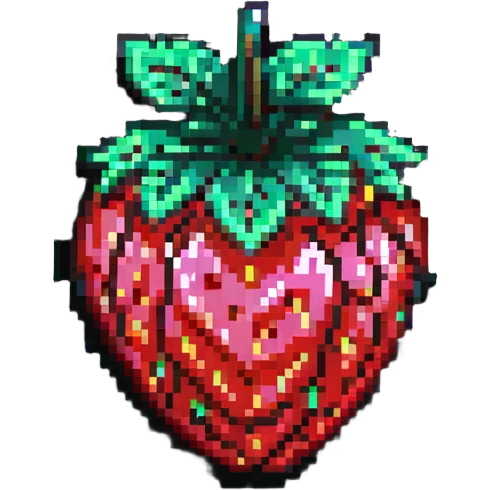 neon sign strawberry glowing effect emoji