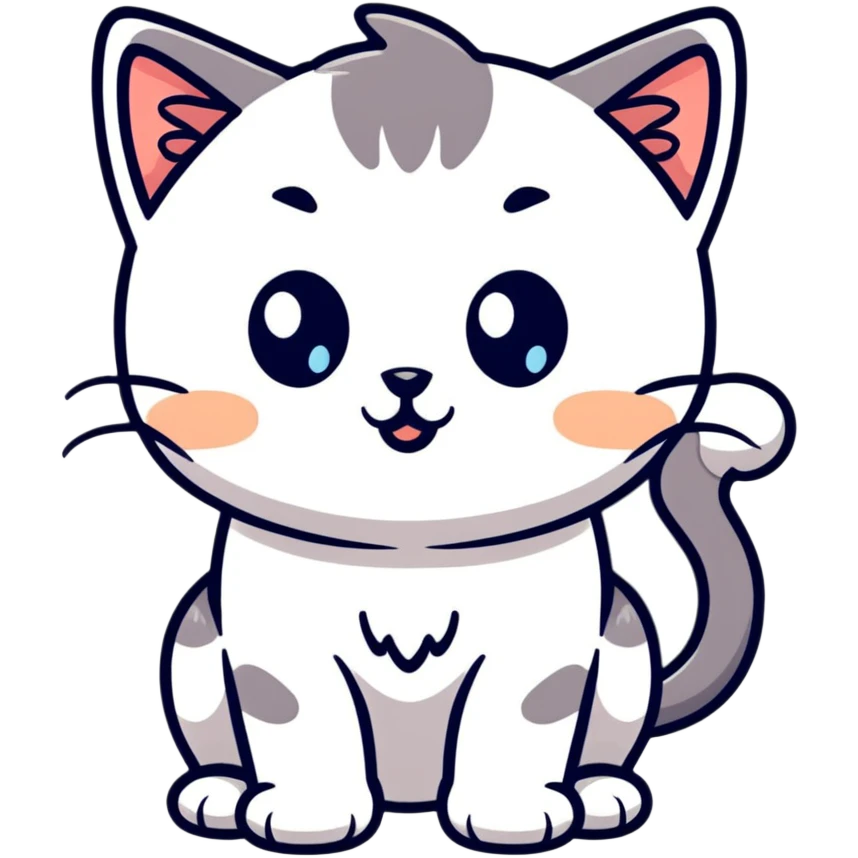 adorable kitten with big teary eyes emoji
