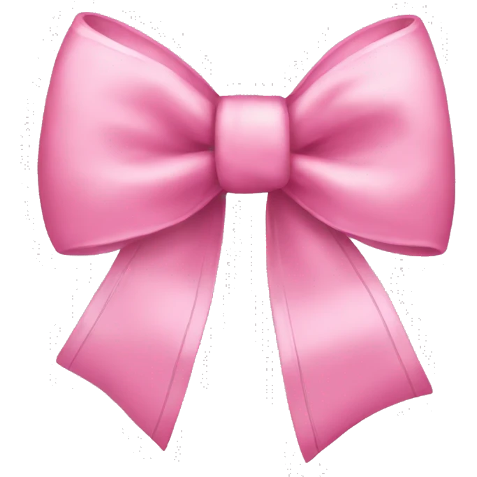 Pink bow emoji
