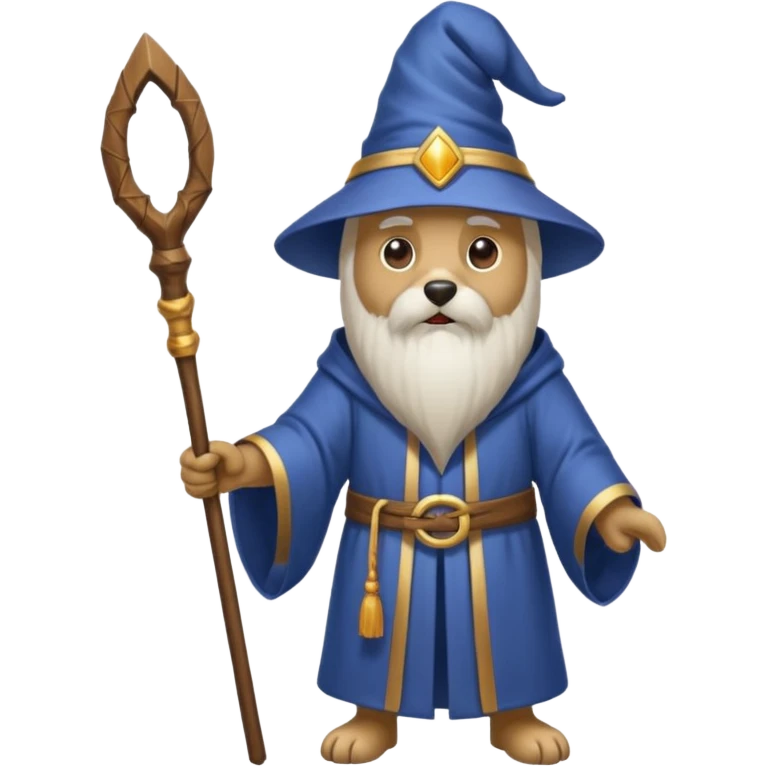 Dog wizard emoji