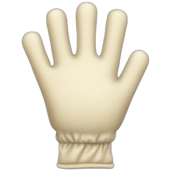cartoon hand glove emoji