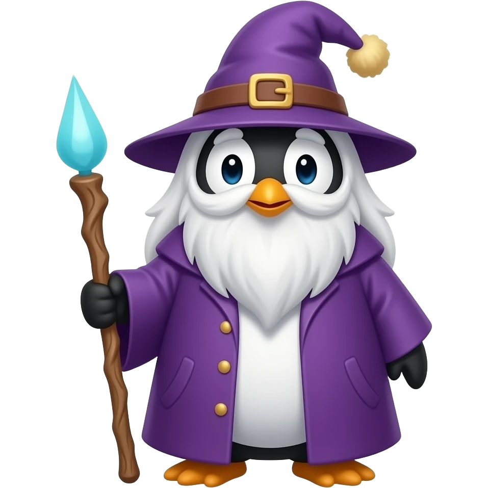 Penguin Wizard emoji