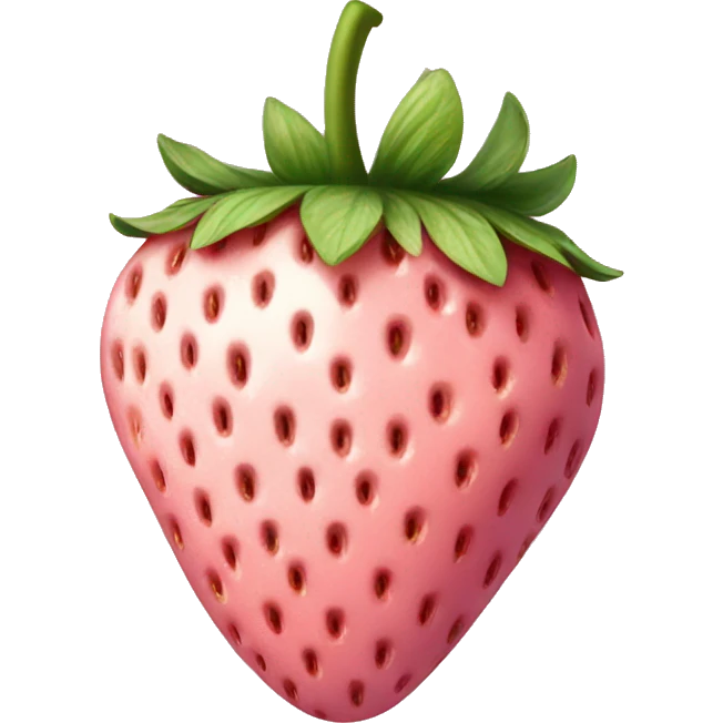 Light pink strawberry  emoji