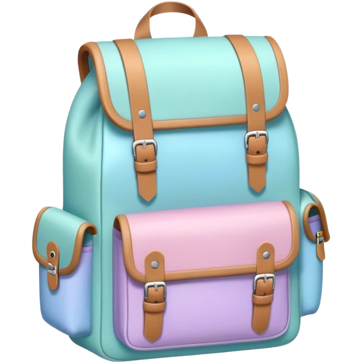 pastel backpack emoji