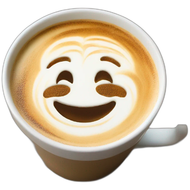 Latte art emoji