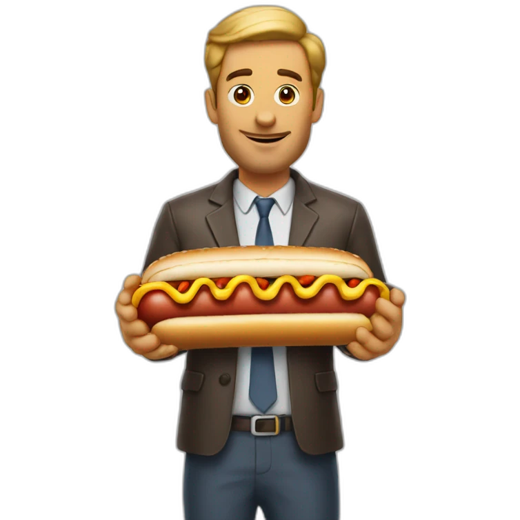 Hotdog man emoji