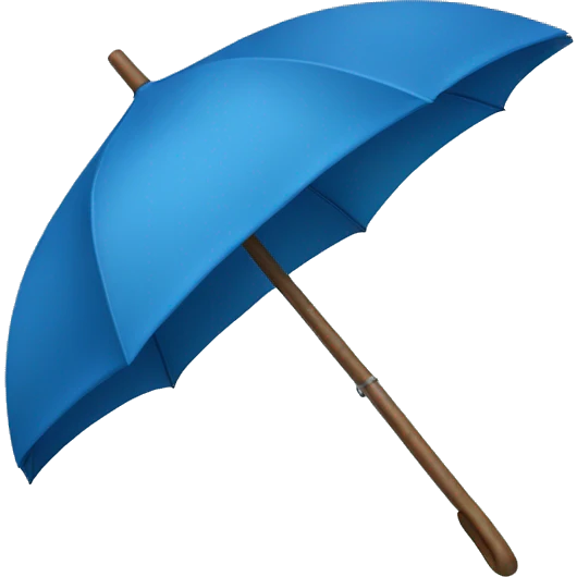 Blue umbrella emoji