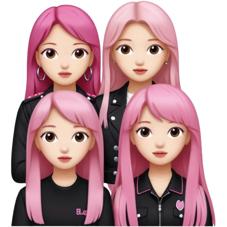 BLACKPINK 4 people emoji