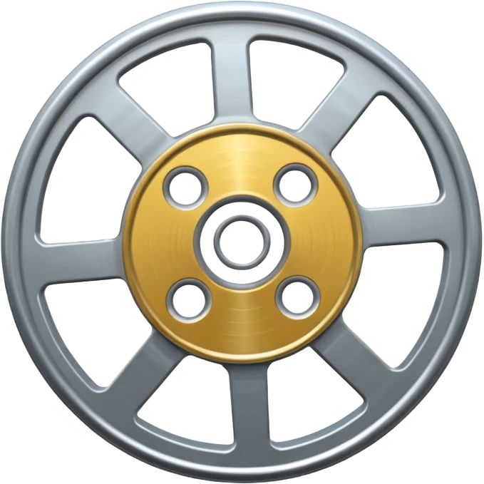 high definition emoji of a film reel with crisp edges emoji