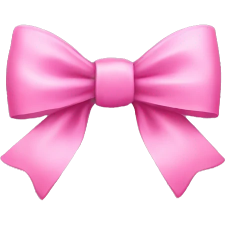 Pink bow emoji