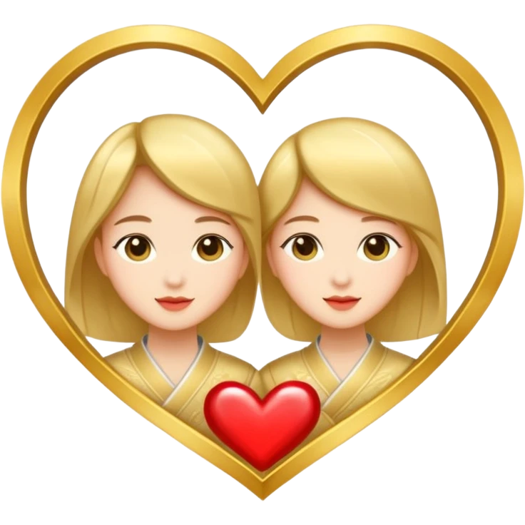 Add the letter "재경“ and "윤”. Make the letter to image. I want gorgeous and lovely mood. We are couple so I want heart symbol. emoji