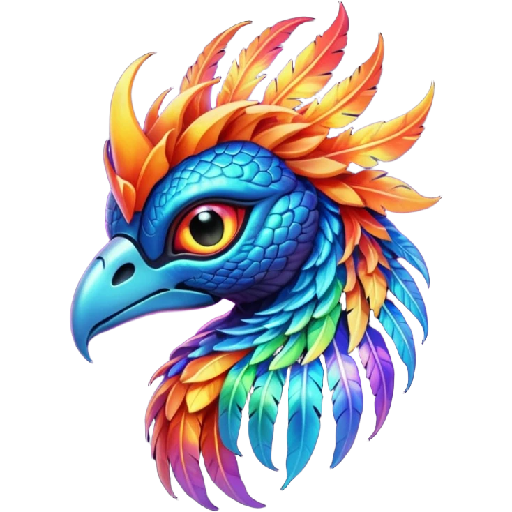 Alien phoenix emoji