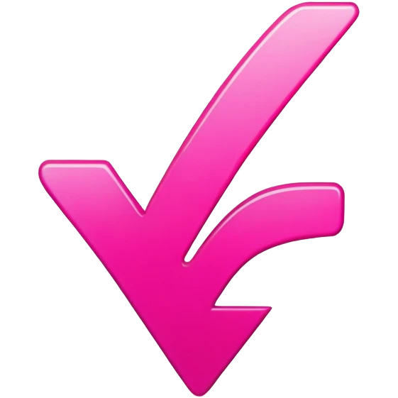 bright pink checkmark emoji