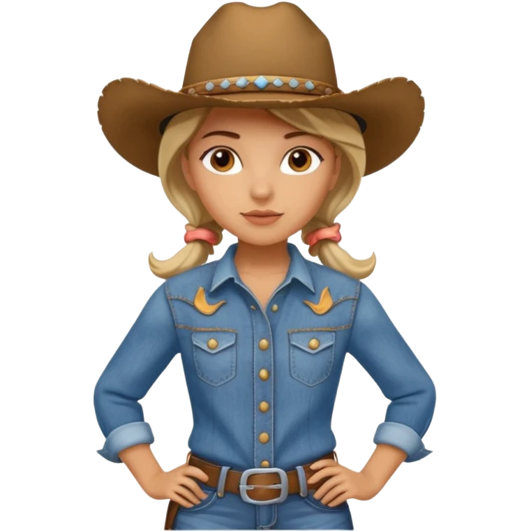 girl cowboy emoji
