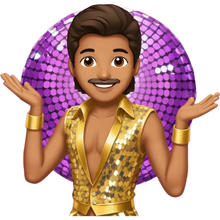 Disco dancer emoji