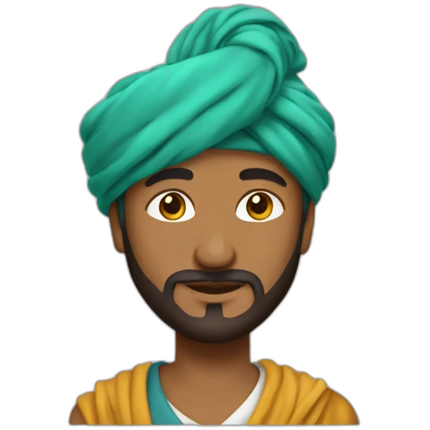 crea un turbante de un sultan emoji