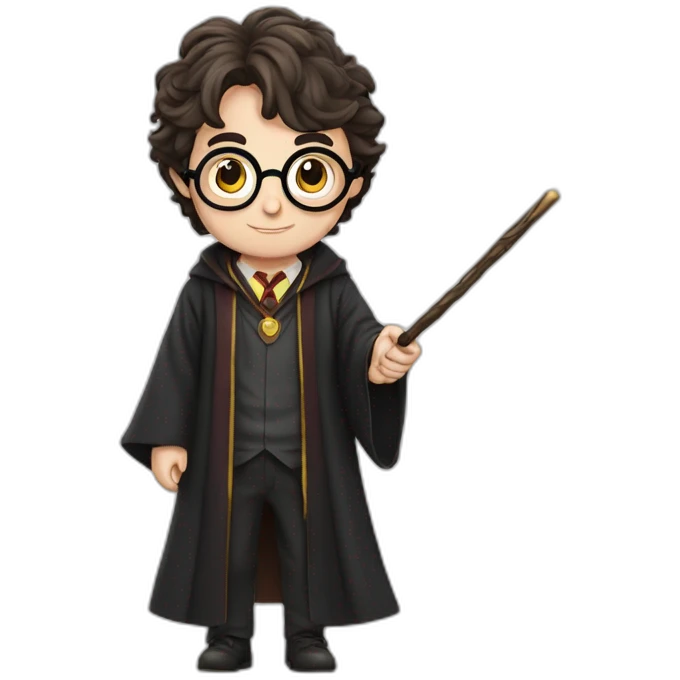 harry potter with wand emoji