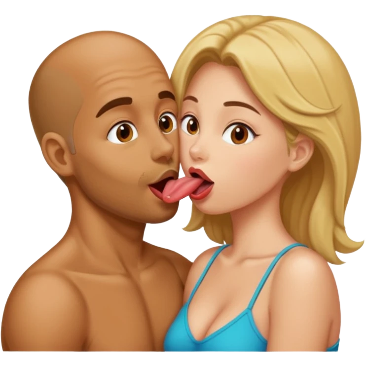 Man licking woman pussy emoji