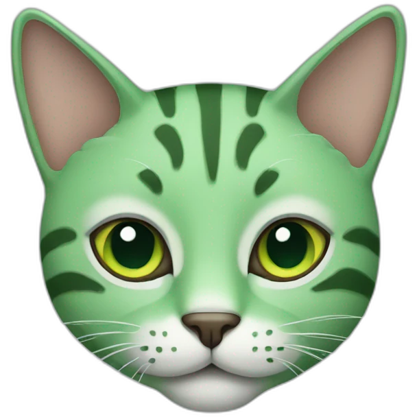 green cat emoji