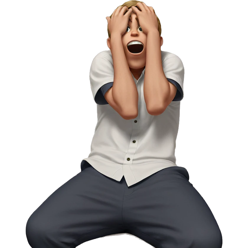 surprised boy in shirt emoji