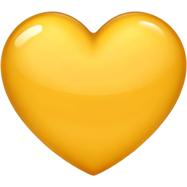 Heart oker geel emoji