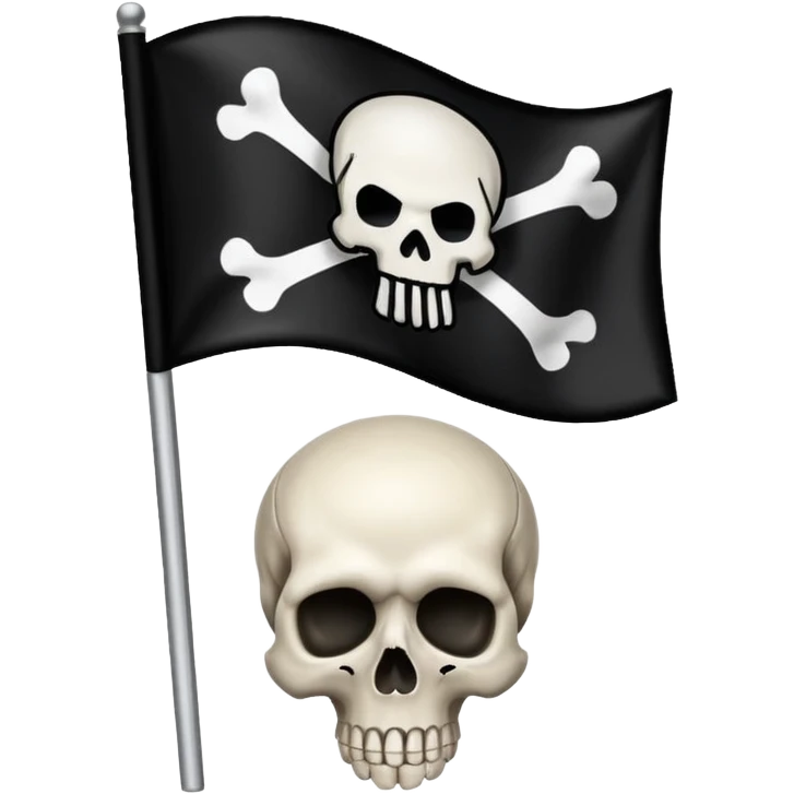 Russian Empire scull flag emoji