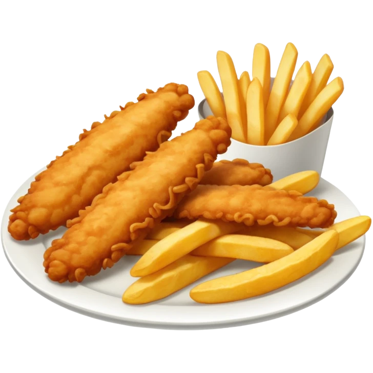 Chicken tenders and fries  emoji