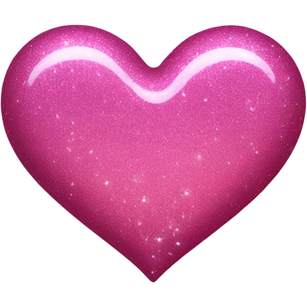 Pink glitter heart emoji