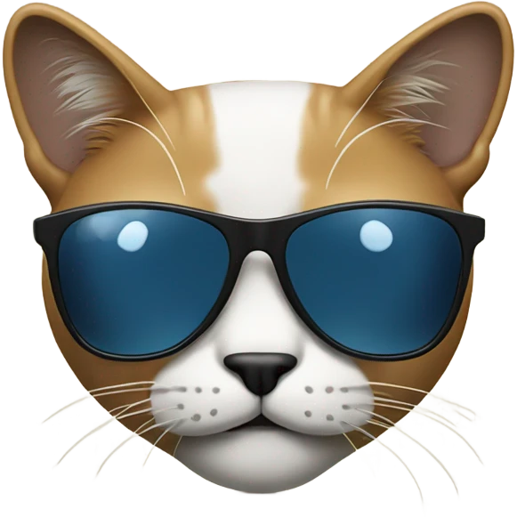 Cat with sunglasses emoji