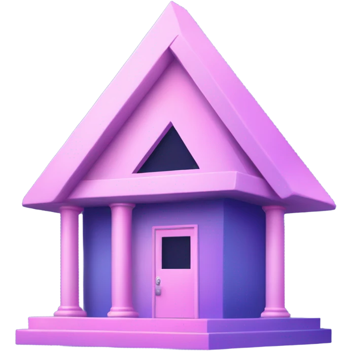 Vaporwave color themed bank emoji emoji