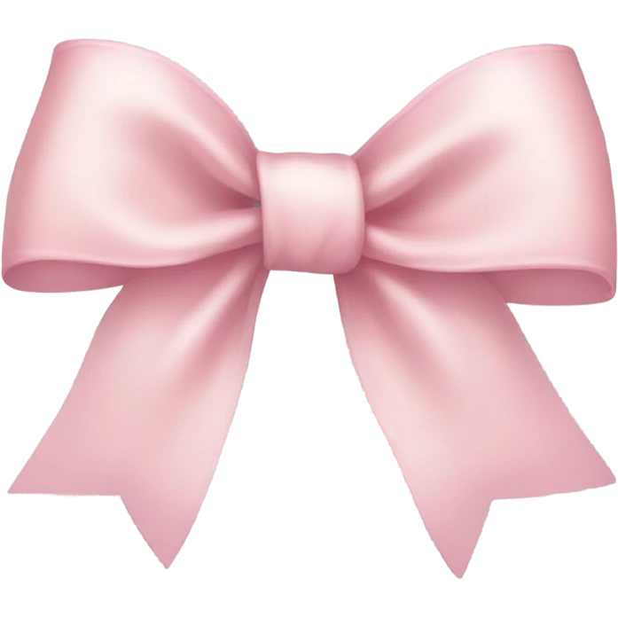 light pink ribbon bow emoji