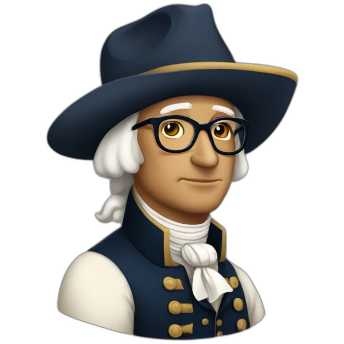 hipster george washington emoji