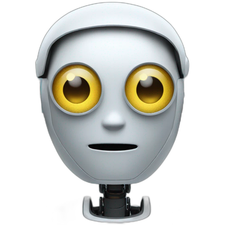 Ai robot viewing report emoji