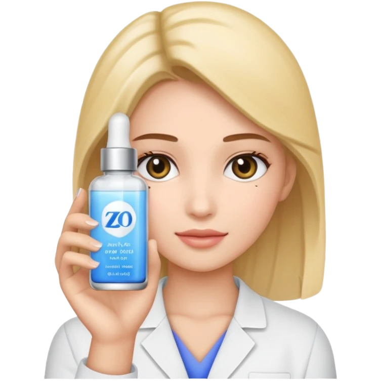 make a person who holds zo skin health cosmetics in her hand  emoji