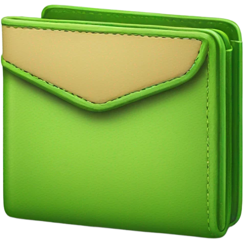 Green wallet  emoji