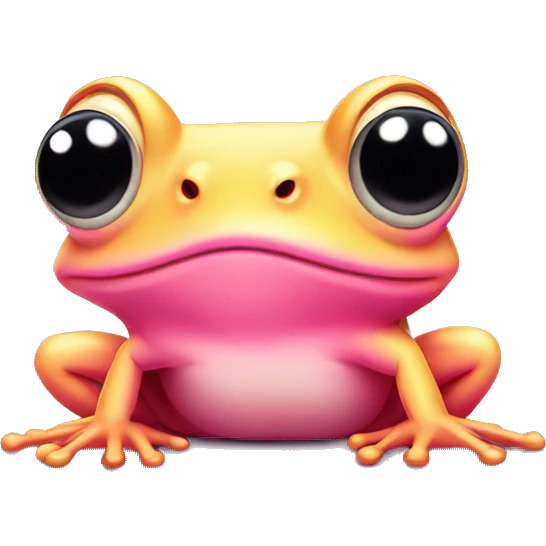 Pink frog  emoji