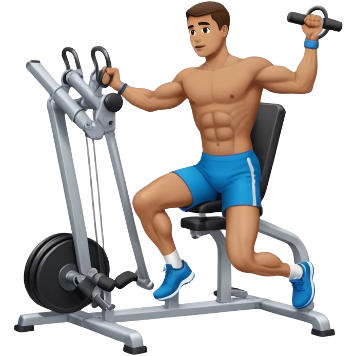 male cable-machine-leg-side-raise-hip-abduction exercise emoji