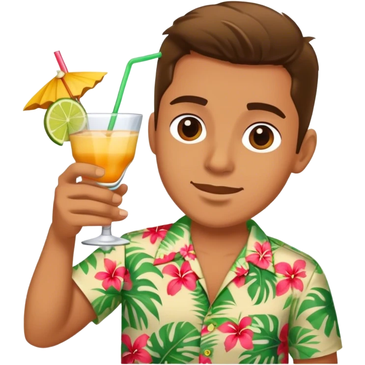 fun tropical themed emoji