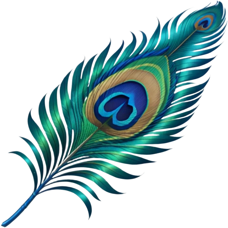Peacock feather emoji