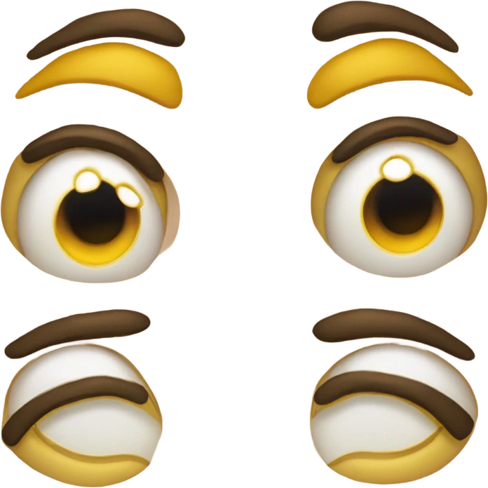 Emoji amarillo con el ojo arriba y el otro abajo  emoji