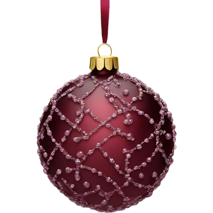 Wine colored ornament elegant emoji
